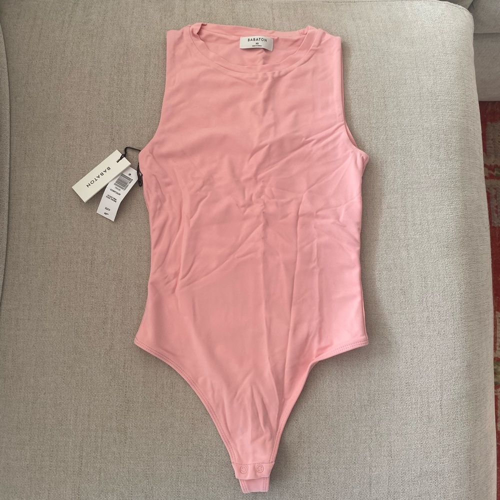 Aritzia XS Contour Muscle Bodysuit Peony
